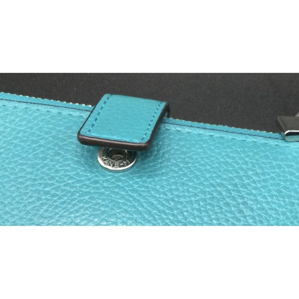Michael Korsl Double Zip Wristlet blue